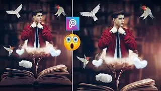 PicsArt Cloud Book Photo Editing Tutorial | 2021