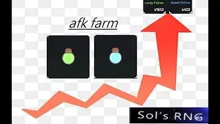 How to afk farm potion in sol's rng