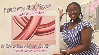 I got a PINK M3 iMac | my unboxing, set up, and customization! 🌸