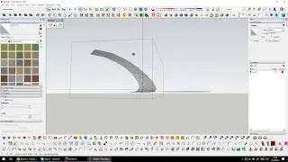 Creating a surface with curviloft and vertex tools (SketchUp)