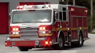 Seminole County Fire Dept.. Engine 12 Responding