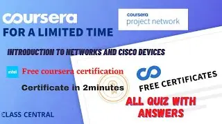 Introduction to Networks and Cisco Devices, All Quiz  Answers