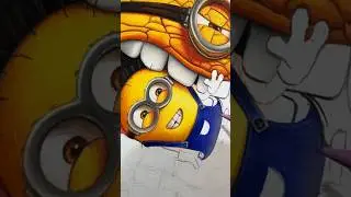 Despicable Me 4 Time Lapse👓🚀 #art #drawing #despicableme4 #despicableme #minions #timelapse