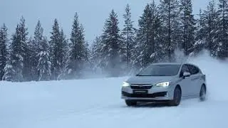 Subaru Impreza ecoHYBRID Testing in the Snow