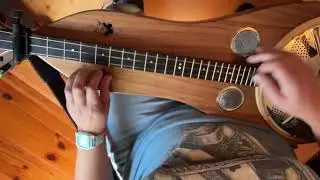 Cripple Creek Chromatic Dulcimer play along, High, Low, and Chords.