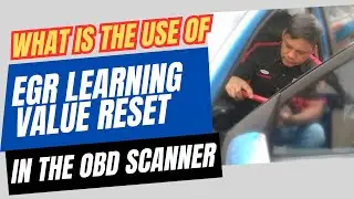 What is the Purpose of EGR Learning Value Reset in the OBD Scanner