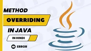 Method Overriding in Java | java tutorial | @Error_programming