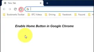 Enable Home Button in Google Chrome