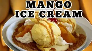 🍨DIY DESSERT STYLE🍬 Mango Ice Cream #HOMEMADE