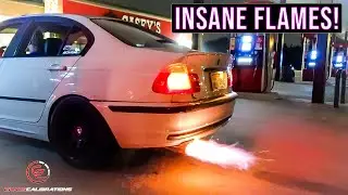 BMW E46 CRAZY FLAME BURBLE TUNE INSTALL! 325I CHAOS CALIBRATIONS!