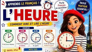 🇫🇷 Dire l'Heure Facilement | Français Débutant