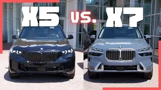 Car Comparison: 2024 BMW X5 vs. 2023 BMW X7! (Size, Engines, Comfort + More Compared)!