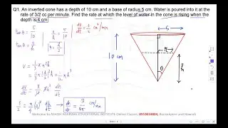 DERIVATIVE AS A RATE MEASURE (Important Question 4 marks)