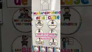 Bilingual Classroom Community activity back to school ~ Rules for the classroom in English|Spanish