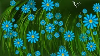 Flowers drawing /Flower gang/Flower garden drawing /Autodesk sketchbook