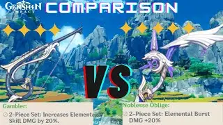 Amos Bow Vs Stringless Bow WHICH IS BETTER FOR FISHCL?(Analysis Overview): Genshin Impact