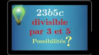 critères de divisibilité 2 3 5 9 10 • Exercice pour savoir les utiliser •Cours mathématiques seconde