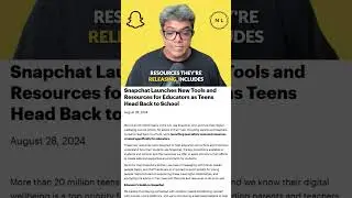 Snapchat's New Safety Tools for Educators  #Shorts