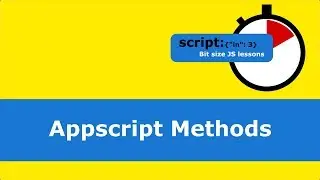 Appscript Methods