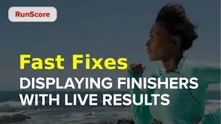Displaying Finishers With Live Results