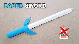 DIY - MAKING A SWORD FROM A4 PAPER - ( How to Make a Paper Sword )