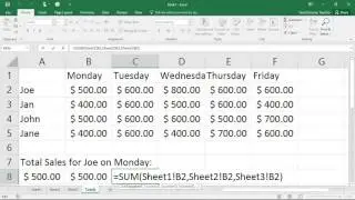 Excel 3D Formula Syntax