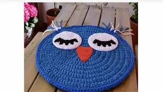 Вязаные коврики зверюшки для детей