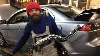Горловина из Нержавейки на Lancer X (Лансер 10)