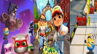 Tom: Hero Dash vs Minion Rush vs Subway Surfers Gameplay - 2020 new update version / Android - iOS