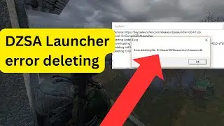 DZSA Launcher error deleting- How to fix?