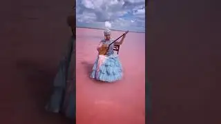 Playing dombra / dombyra (Kazakh guitar) in Lake Köbeituz is such an aesthetical pleasure !!!
