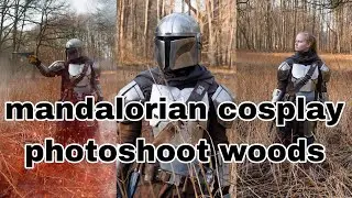 mandalorian cosplay and grogu photoshoot woods Star Wars (amsterdamse bos)