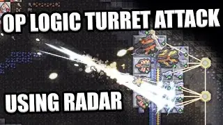 Mindustry logic turret campaign attack! Must need logic. Logic example and use case of a radar.