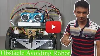 Arduino Project - Obstacle Avoiding Robot - home made project- Robotics Ridoy