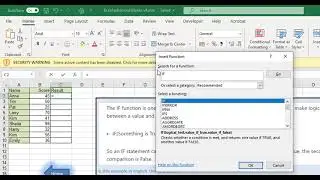 Excel 365 IF Pass Fail
