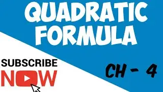 Quadratic Formula , Quadratic Equation Ex 4.3 Class 10