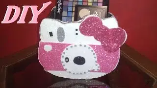 DIY Organizador De Maquillaje reciclando cartón(Hello Kitty) Quitzia Cardenas