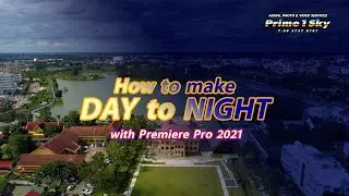 How to make DAY to NIGHT drone video with Premiere Pro 2021