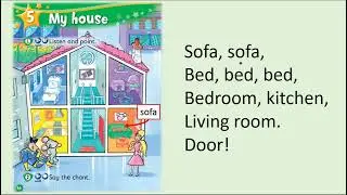 Kid's Box Starter - Unit 5 - My House - 2 - Say the chant.