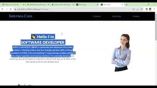 Portfolio Website Using React js