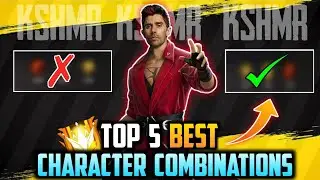 TOP 5 BEST CHARACTER SKILL COMBINATIONS WITH K CHARACTER🔥|| BEST CHARACTER COMBINATION IN FREE FIRE