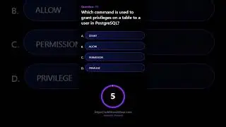 Which command is used to grant privileges on a table to a user in PostgreSQL