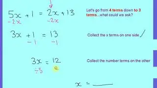 solving equations  - 2 step