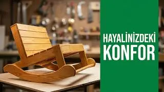 A Wooden Rocking Chair for Your Garden - Ahşap Sallanan Koltuk