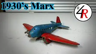 Rusty 1930s Marx Airplane -[RESTORATION]