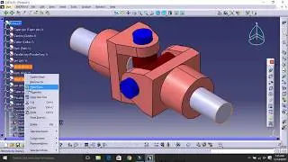 Universal coupling CATIA V5 Tutorial - Full Assembly