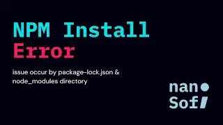 NPM Error - Module Installation Error @farhanellahi