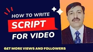 Youtube video ka script kaise likhen| How to write script for youtube video in urdu/hindi?