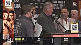 INTENSE MOMENT between Canelo Alvarez and Oscar De La Hoya