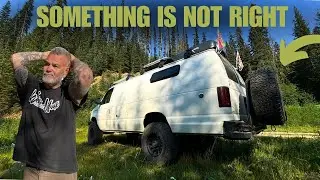 This Can't Happed All The Way Out Here! EPIC CLIFFSIDE VAN LIFE